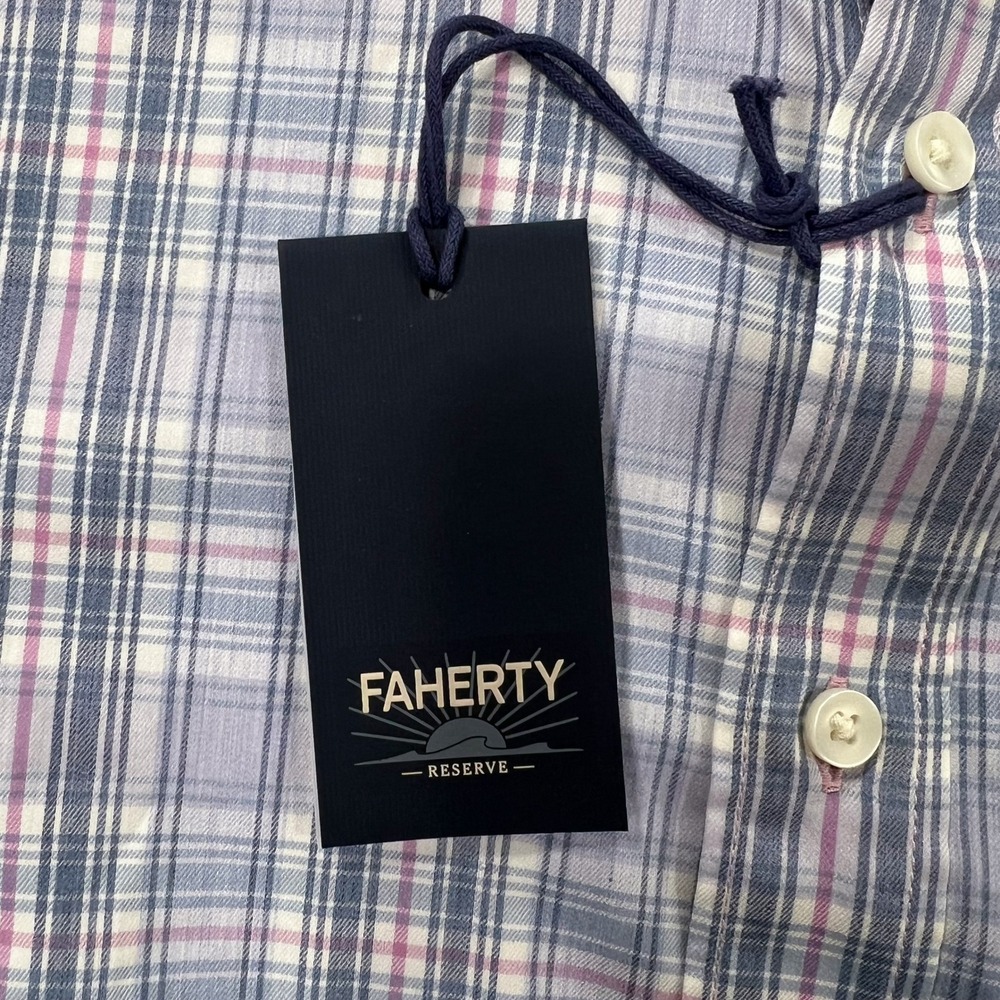 NWT FAHERTY Reserve The Movement Men's XXL Shirt Long Sleeve Plaid Button Down - Picture 13 of 15